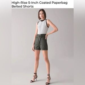 NWT WHBM coated 5 inch shorts.